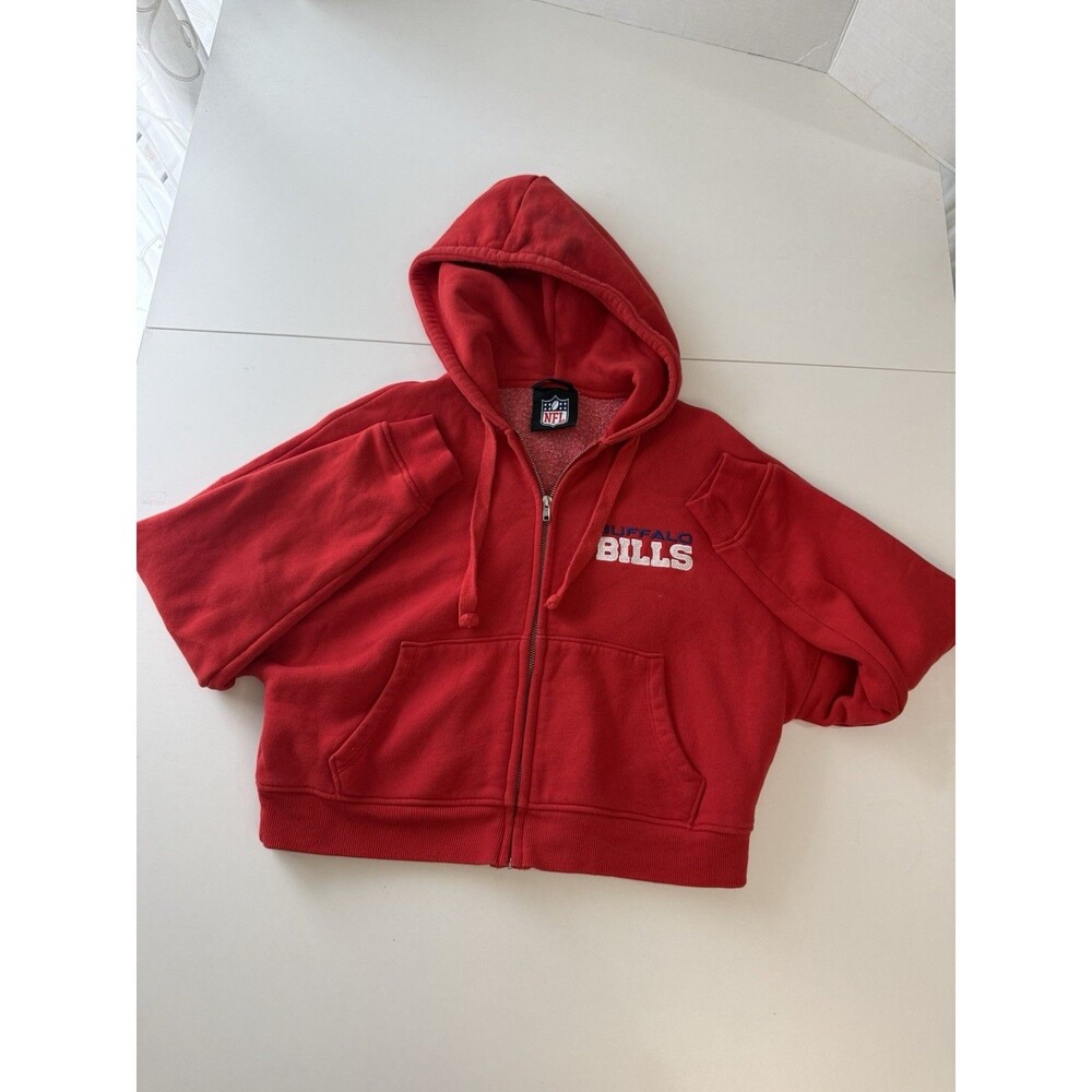 Buffalo Bills Hoodie Sweatshirt Womens Small Red NFL ZARA collaboration